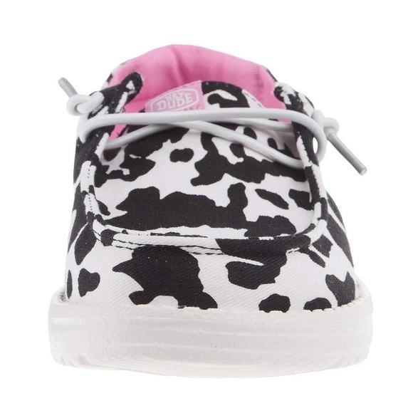 HEY DUDE Wendy Youth Cowgirl Sparkle Black & White Slip On Shoes Size 13c NEW - Picture 16 of 16